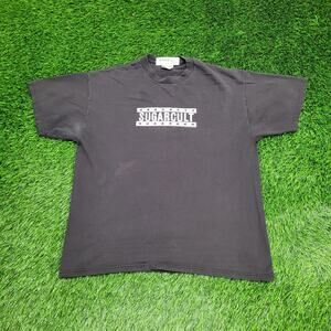 Vintage 2003 Sugarcult Rock Band Shirt Large 21x26 Black Y2K